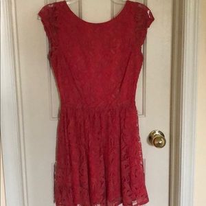 Pink lace dress